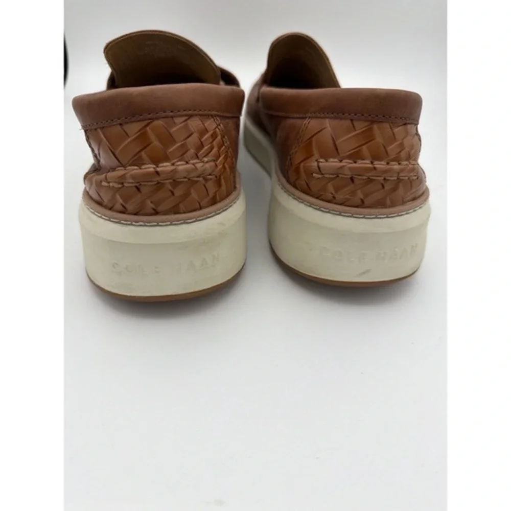 Cole Haan Grand 360 Penny Loafers Men's 13M Brown Leather Slip-On Shoes.    1603